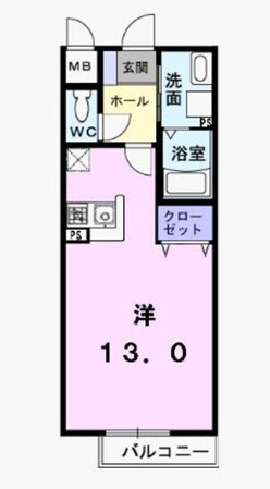 シャン・ド・フルール Bの物件間取画像